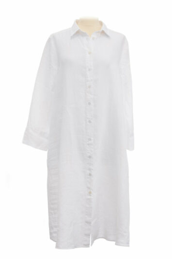 0039 Italy Kleid Lino weiß