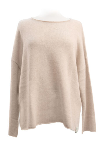 Henry Christ Pullover weit sand