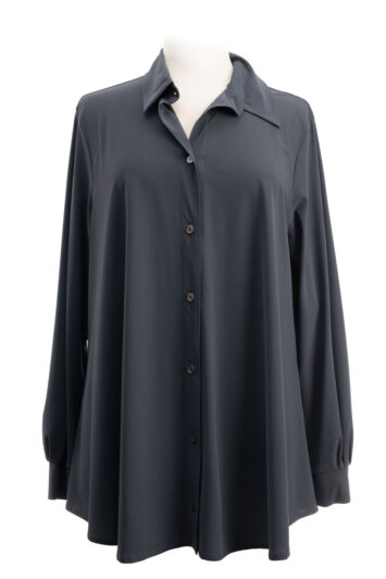 estomo Bluse Theresa kurz grafit