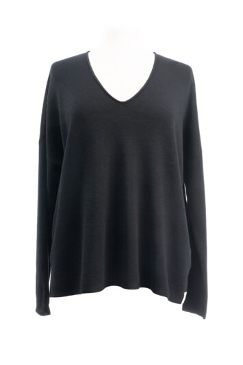 Henry Christ Merino Pullover schwarz