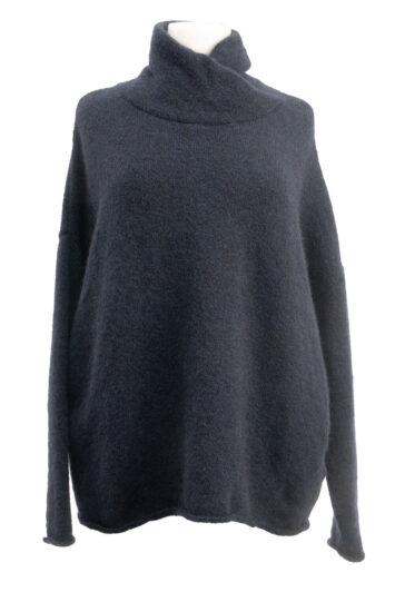 Hindahl & Skudelny Schalkragenpullover weit darknavy