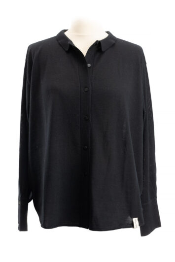 Henry Christ Strickhemd schwarz